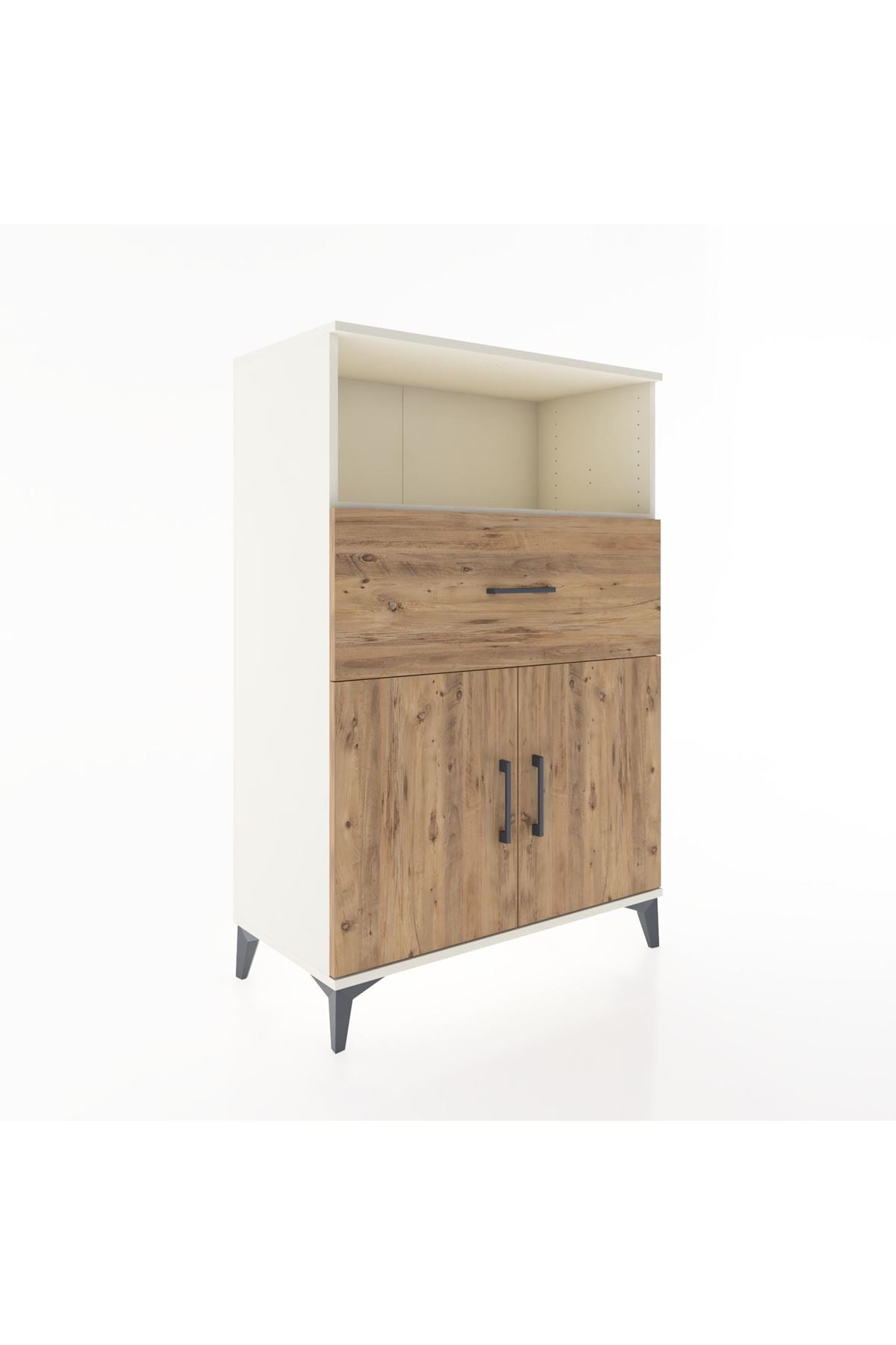 Hyperion Dolap 2 Raflı Tek Çekmeceli 2 Kapaklı 88x44x134 - S51M021V3B