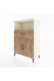 Hyperion Dolap 2 Raflı Tek Çekmeceli 2 Kapaklı 88x44x134 - S51M021V3B
