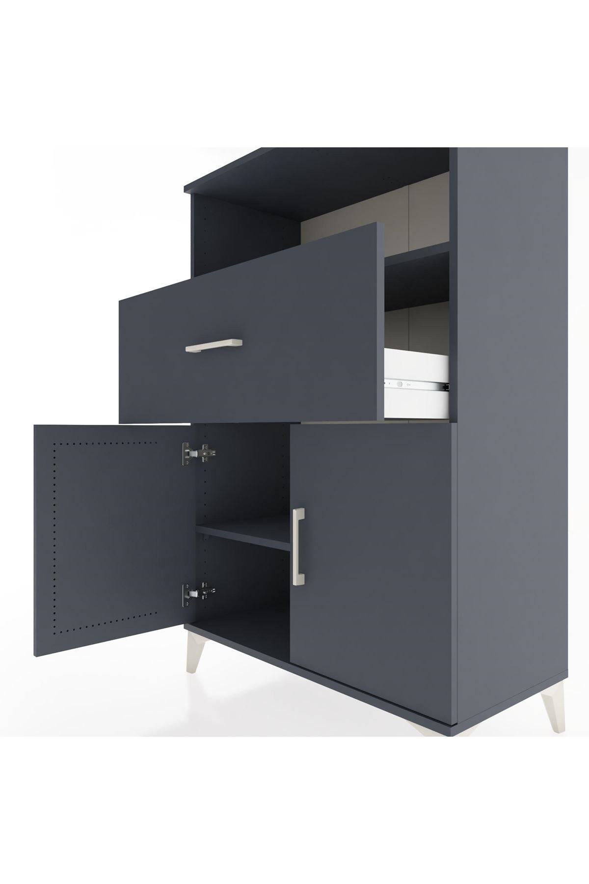 Hyperion Dolap 2 Raflı Tek Çekmeceli 2 Kapaklı 88x44x134 - S51M021V5B