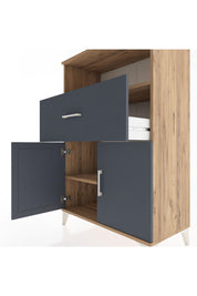 Hyperion Dolap 2 Raflı Tek Çekmeceli 2 Kapaklı 88x44x134 - S51M021V8B