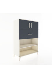 Hyperion Dolap 2 Raflı Tek Çekmeceli 2 Kapaklı 88x44x134 - S51M022V2B