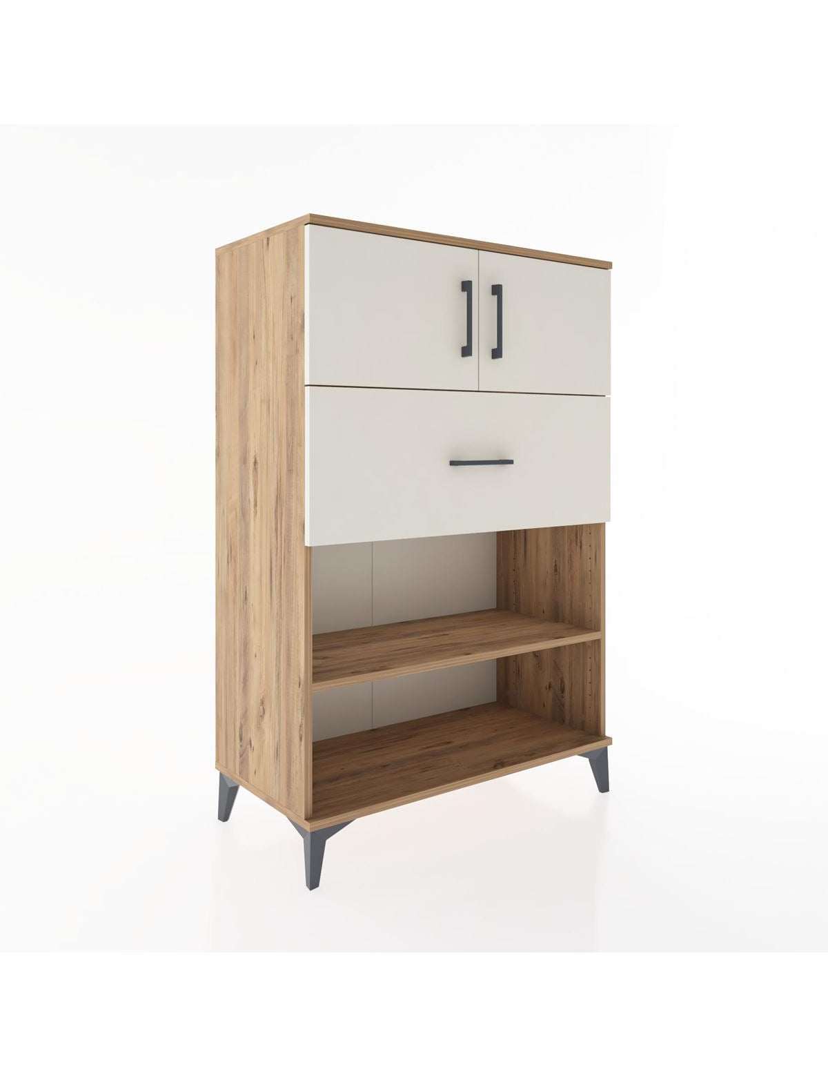 Hyperion Dolap 2 Raflı Tek Çekmeceli 2 Kapaklı 88x44x134 - S51M022V7B