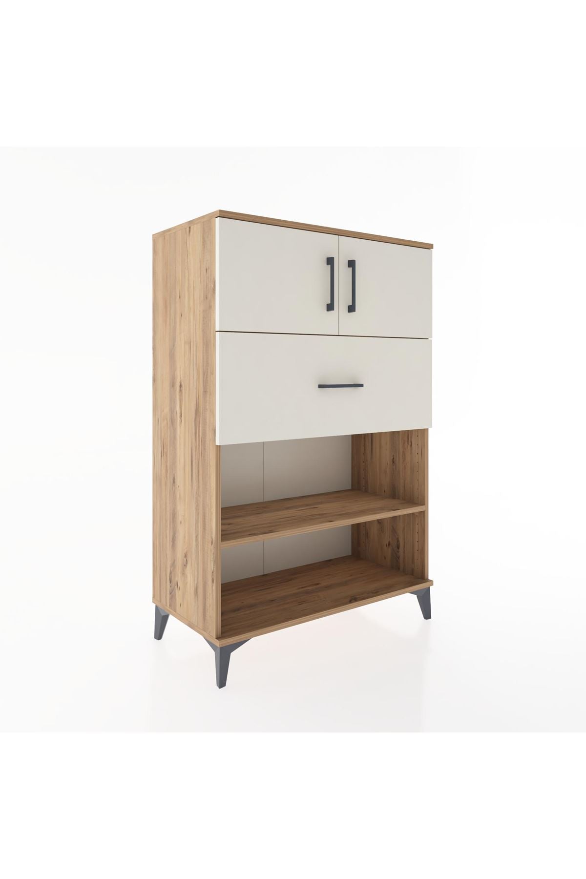Hyperion Dolap 2 Raflı Tek Çekmeceli 2 Kapaklı 88x44x134 - S51M022V7B