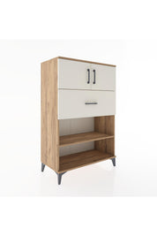 Hyperion Dolap 2 Raflı Tek Çekmeceli 2 Kapaklı 88x44x134 - S51M022V7B