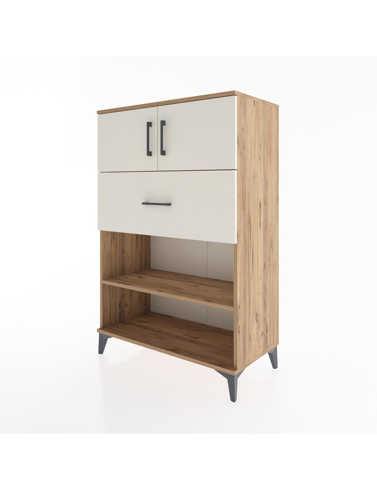 Hyperion Dolap 2 Raflı Tek Çekmeceli 2 Kapaklı 88x44x134 - S51M022V7B