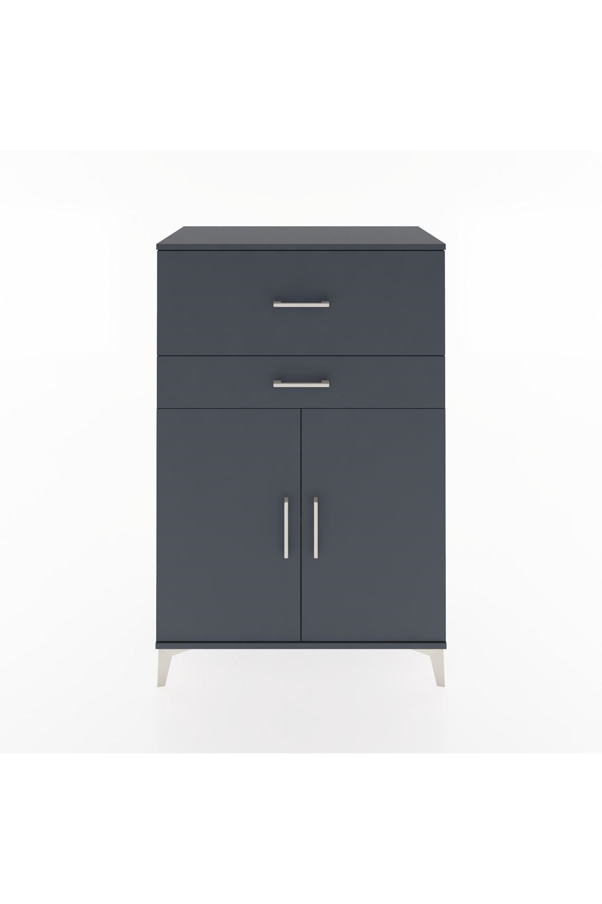 Hyperion Dolap Tek Raflı 2 Çekmeceli 2 Kapaklı 88x44x134 - S51M023V5B