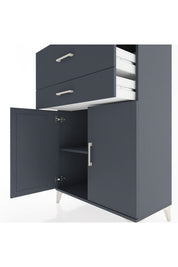 Hyperion Dolap Tek Raflı 2 Çekmeceli 2 Kapaklı 88x44x134 - S51M023V5B