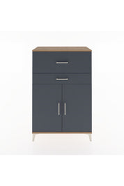 Hyperion Dolap Tek Raflı 2 Çekmeceli 2 Kapaklı 88x44x134 - S51M023V8B