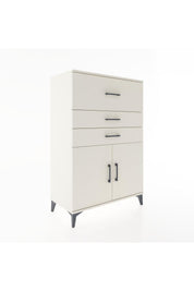 Hyperion Dolap Tek Raflı 3 Çekmeceli 2 Kapaklı 88x44x134 - S51M024V1B