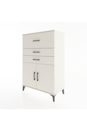 Hyperion Dolap Tek Raflı 3 Çekmeceli 2 Kapaklı 88x44x134 - S51M024V1B