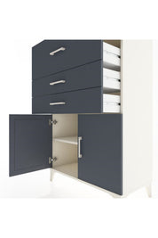 Hyperion Dolap Tek Raflı 3 Çekmeceli 2 Kapaklı 88x44x134 - S51M024V2B