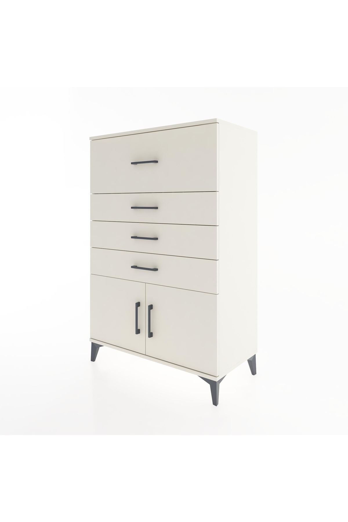 Hyperion Dolap 4 Çekmeceli 2 Kapaklı 88x44x134 - S51M025V1B