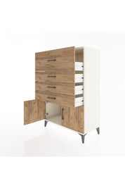 Hyperion Dolap 4 Çekmeceli 2 Kapaklı 88x44x134 - S51M025V3B