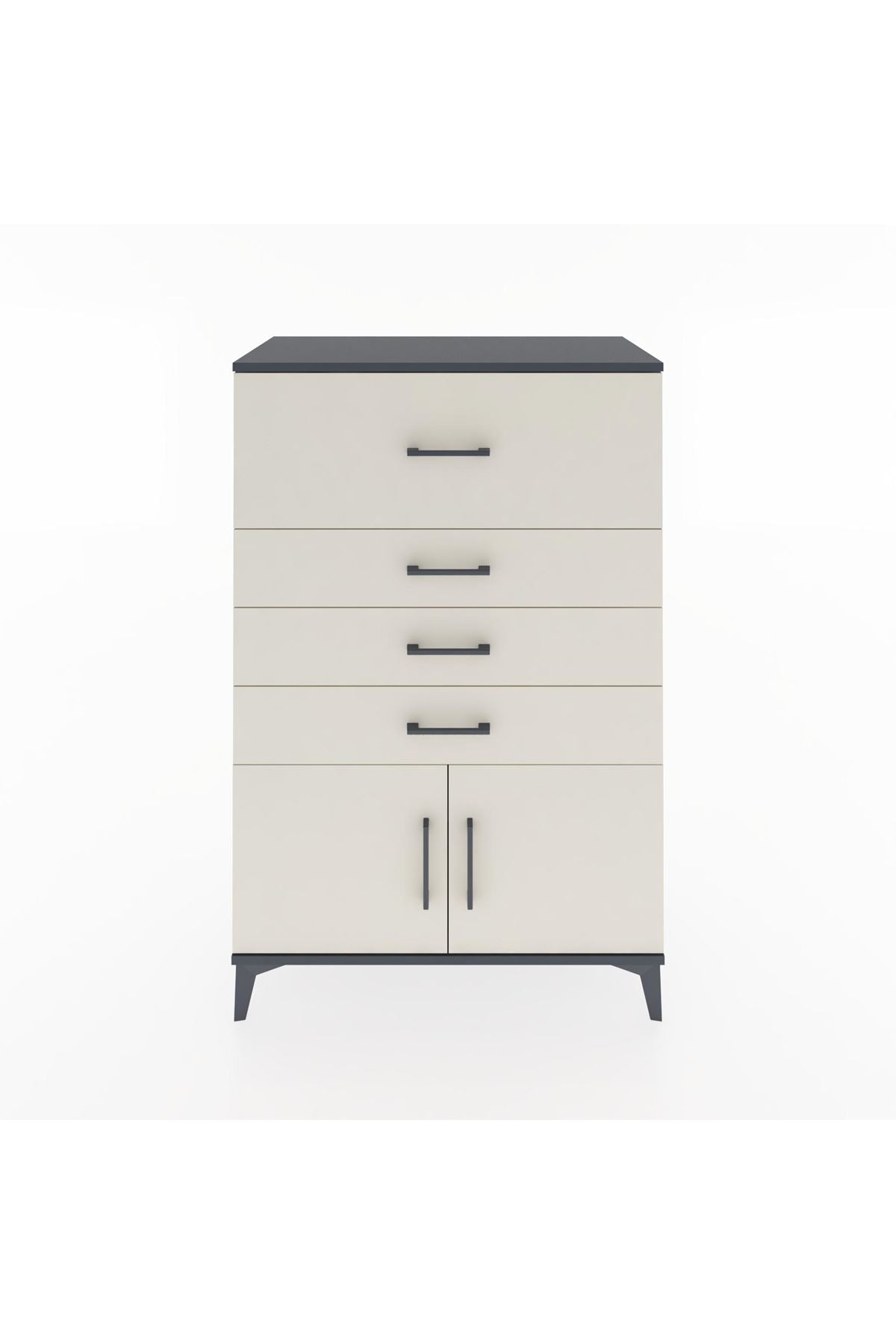 Hyperion Dolap 4 Çekmeceli 2 Kapaklı 88x44x134 - S51M025V4B