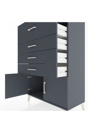 Hyperion Dolap 4 Çekmeceli 2 Kapaklı 88x44x134 - S51M025V5B