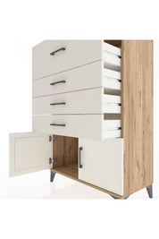 Hyperion Dolap 4 Çekmeceli 2 Kapaklı 88x44x134 - S51M025V7B