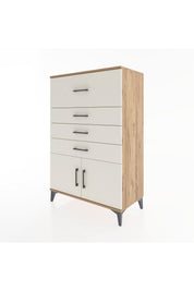 Hyperion Dolap 4 Çekmeceli 2 Kapaklı 88x44x134 - S51M025V7B