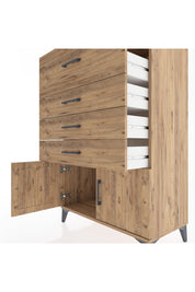 Hyperion Dolap 4 Çekmeceli 2 Kapaklı 88x44x134 - S51M025V9B