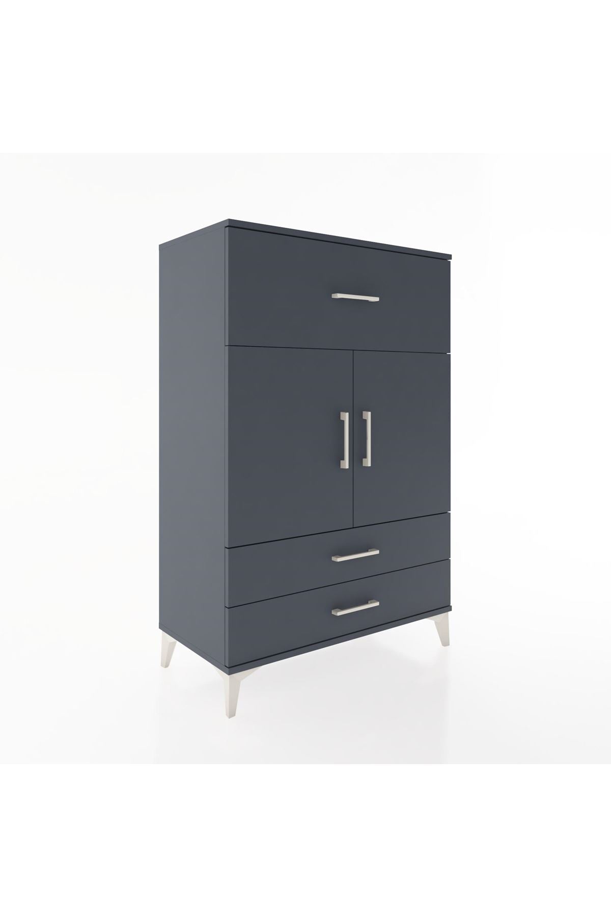 Hyperion Dolap 2 Raflı 3 Çekmeceli 2 Kapaklı 88x44x134 - S51M026V5B