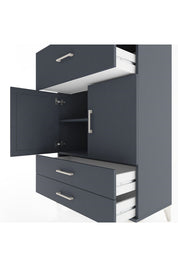 Hyperion Dolap 2 Raflı 3 Çekmeceli 2 Kapaklı 88x44x134 - S51M026V5B
