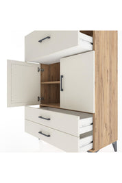 Hyperion Dolap 2 Raflı 3 Çekmeceli 2 Kapaklı 88x44x134 - S51M026V7B