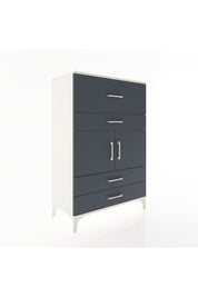 Hyperion Dolap Tek Raflı 4 Çekmeceli 2 Kapaklı 88x44x134 - S51M027V2B