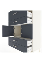 Hyperion Dolap Tek Raflı 4 Çekmeceli 2 Kapaklı 88x44x134 - S51M027V2B