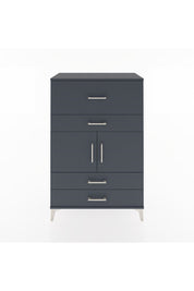 Hyperion Dolap Tek Raflı 4 Çekmeceli 2 Kapaklı 88x44x134 - S51M027V5B