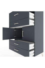 Hyperion Dolap Tek Raflı 4 Çekmeceli 2 Kapaklı 88x44x134 - S51M027V5B
