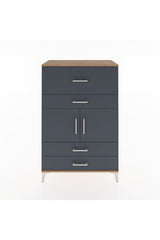 Hyperion Dolap Tek Raflı 4 Çekmeceli 2 Kapaklı 88x44x134