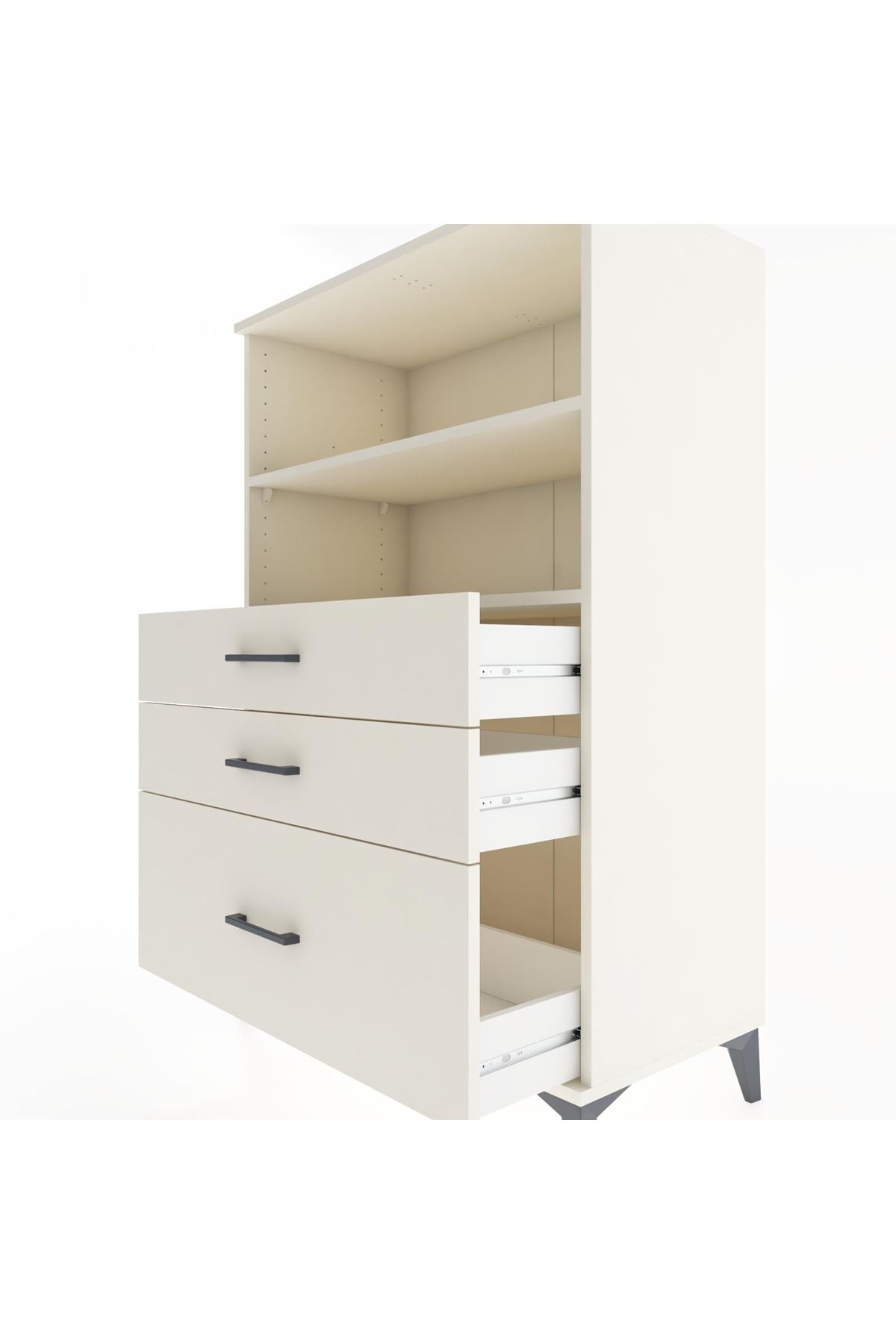 Hyperion Dolap 2 Raflı 3 Çekmeceli 88x44x134 - S51M028V1B