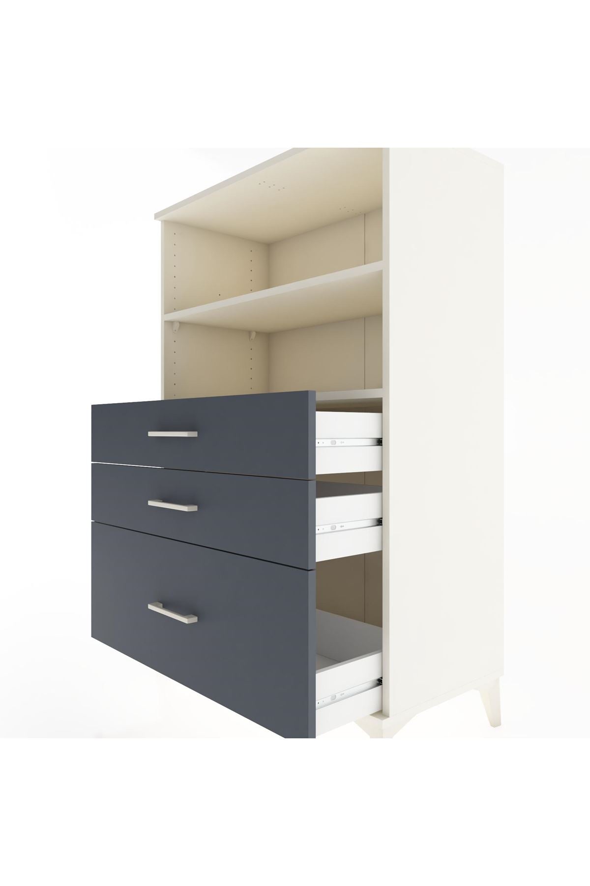 Hyperion Dolap 2 Raflı 3 Çekmeceli 88x44x134 - S51M028V2B