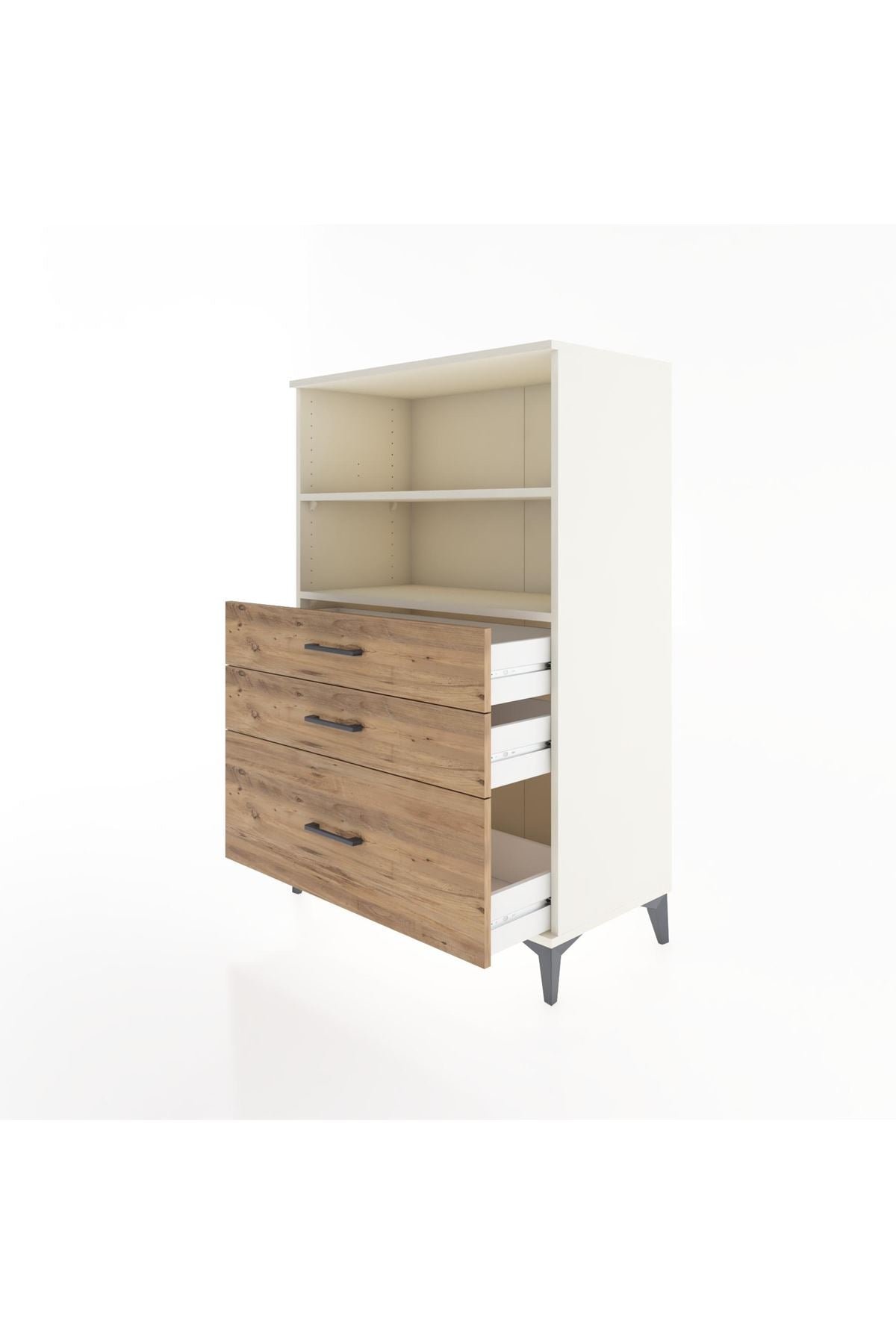 Hyperion Dolap 2 Raflı 3 Çekmeceli 88x44x134 - S51M028V3B