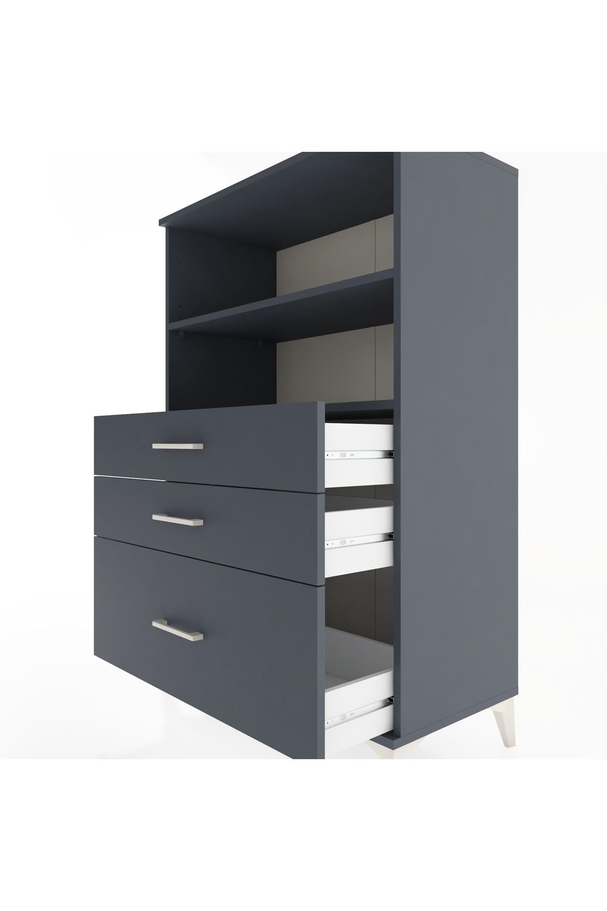 Hyperion Dolap 2 Raflı 3 Çekmeceli 88x44x134 - S51M028V5B