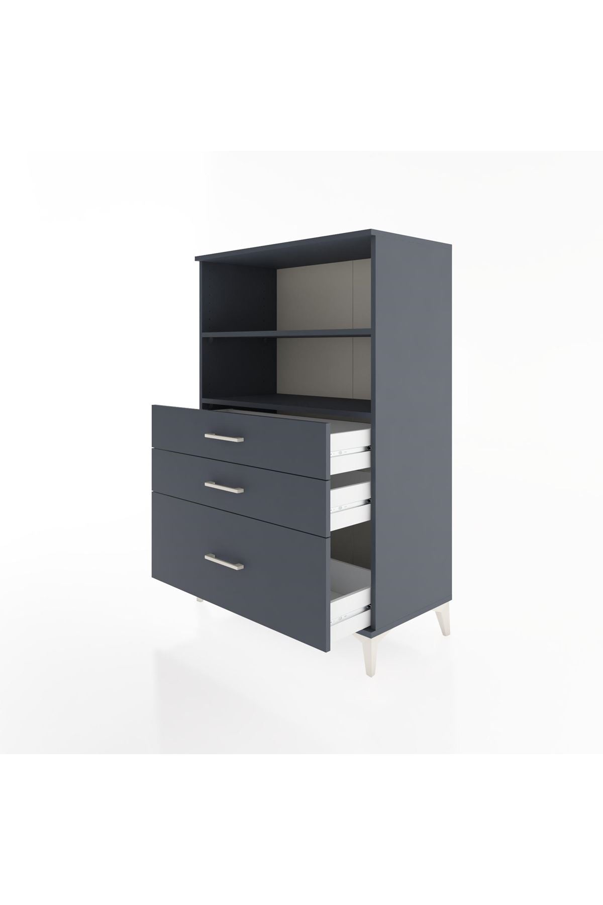 Hyperion Dolap 2 Raflı 3 Çekmeceli 88x44x134 - S51M028V5B