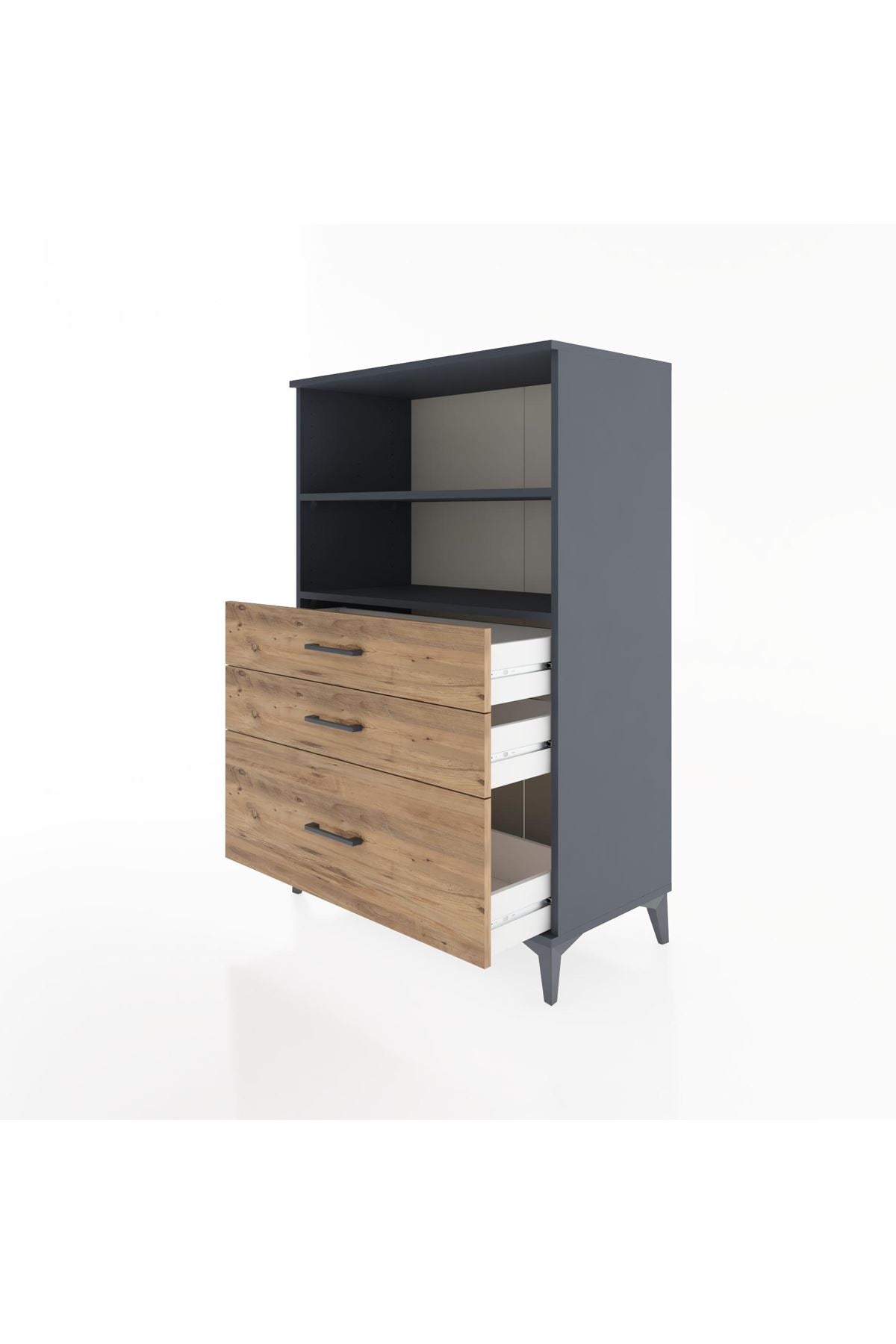 Hyperion Dolap 2 Raflı 3 Çekmeceli 88x44x134 - S51M028V6B