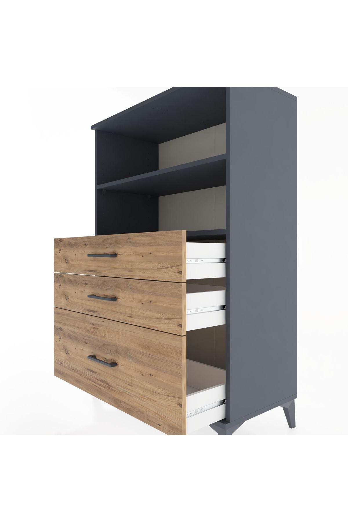 Hyperion Dolap 2 Raflı 3 Çekmeceli 88x44x134 - S51M028V6B