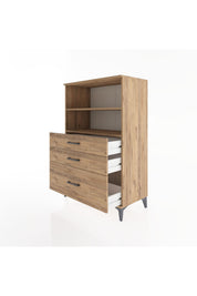Hyperion Dolap 2 Raflı 3 Çekmeceli 88x44x134 - S51M028V9B