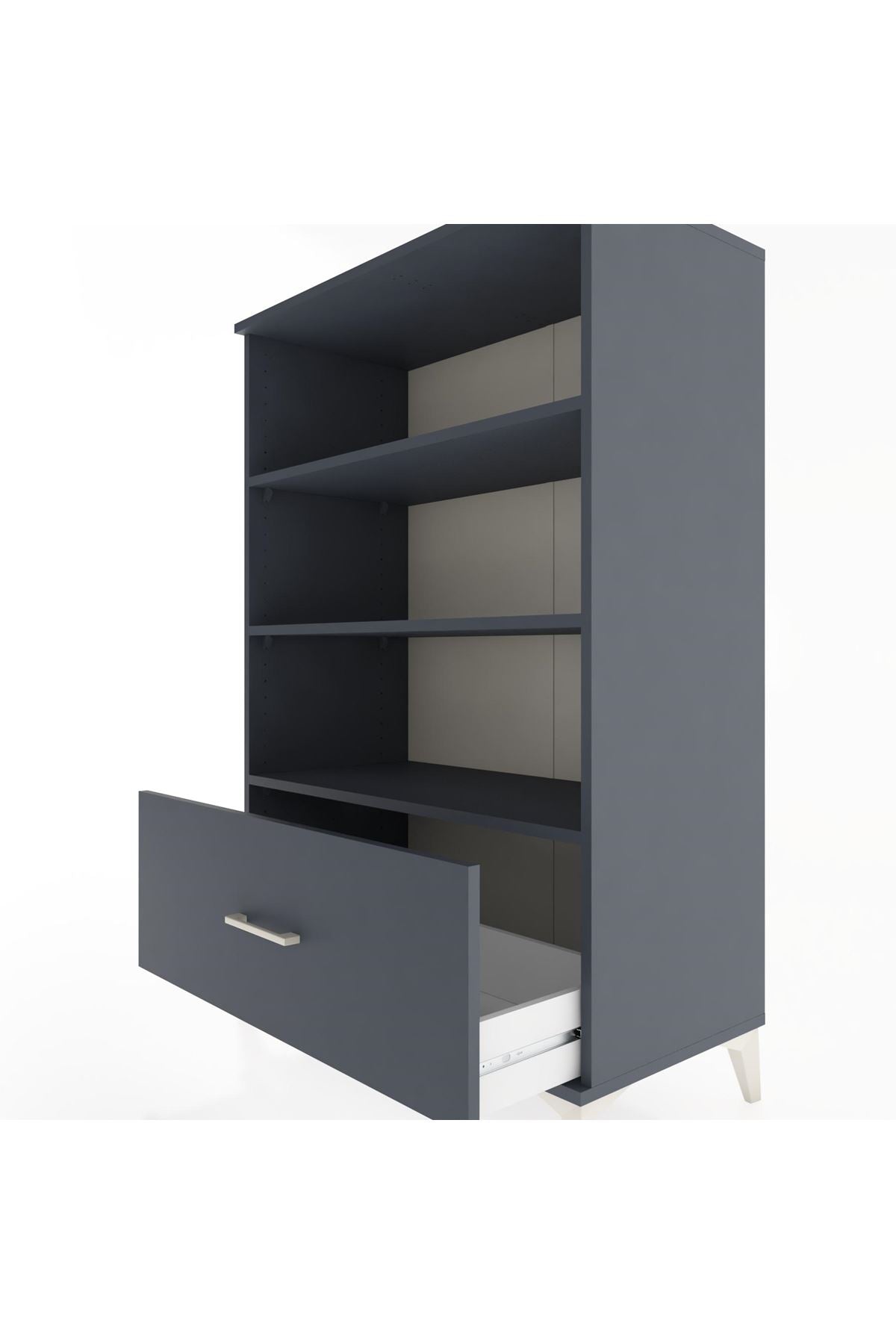 Hyperion Dolap 3 Raflı Tek Çekmeceli 88x44x134 - S51M029V5B
