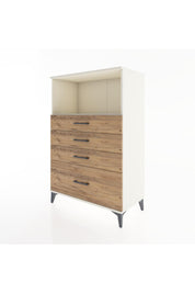 Hyperion Dolap Tek Raflı 4 Çekmeceli 88x44x134 - S51M031V3B