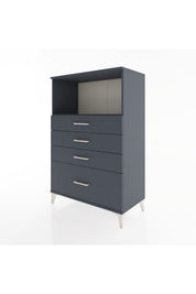 Hyperion Dolap Tek Raflı 4 Çekmeceli 88x44x134 - S51M031V5B
