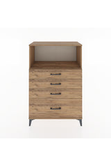 Hyperion Dolap Tek Raflı 4 Çekmeceli 88x44x134