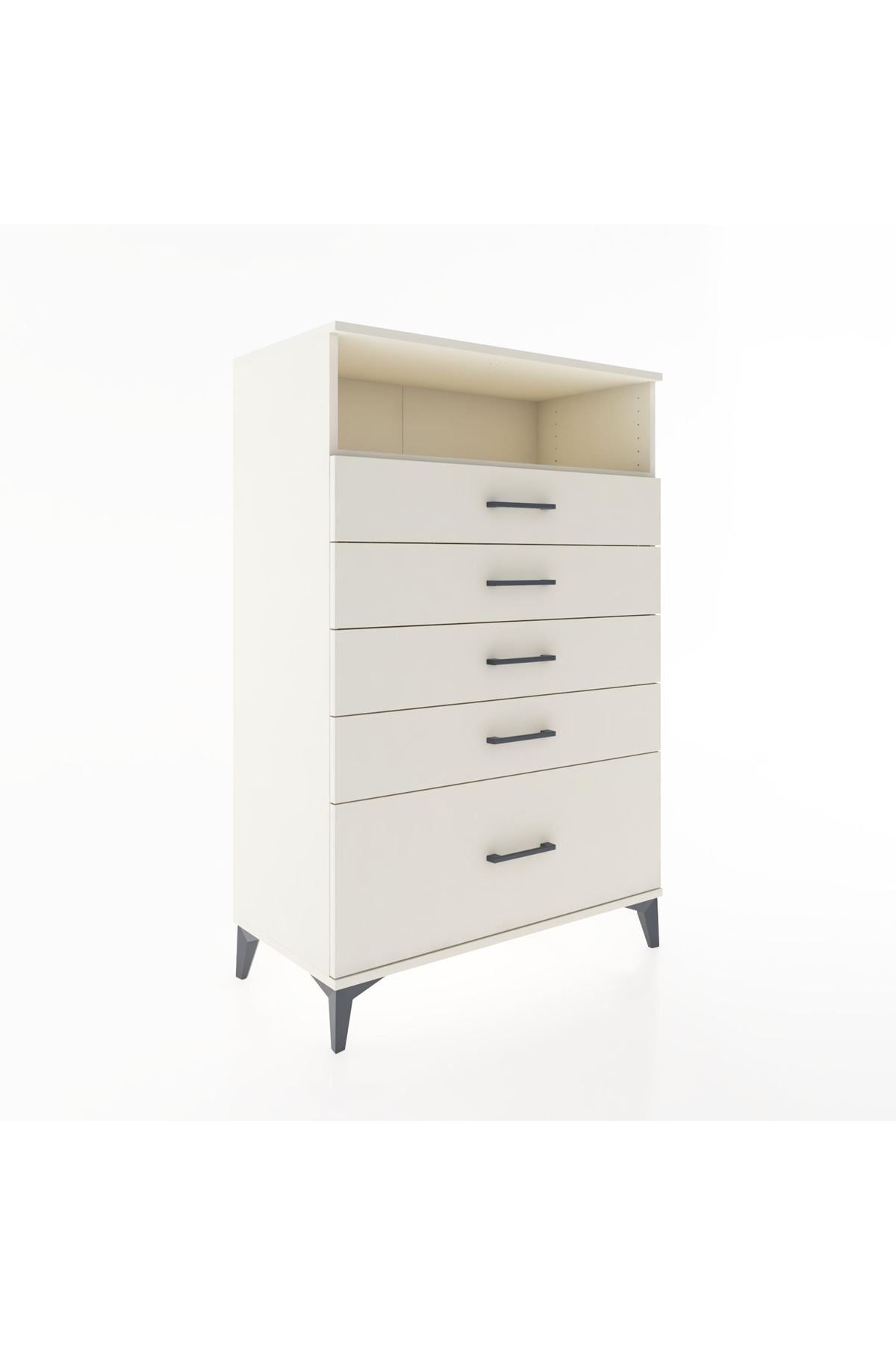 Hyperion Dolap Tek Raflı 5 Çekmeceli 88x44x134 - S51M032V1B