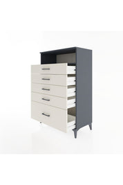 Hyperion Dolap Tek Raflı 5 Çekmeceli 88x44x134 - S51M032V4B