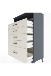 Hyperion Dolap Tek Raflı 5 Çekmeceli 88x44x134 - S51M032V4B
