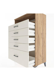 Hyperion Dolap Tek Raflı 5 Çekmeceli 88x44x134 - S51M032V7B