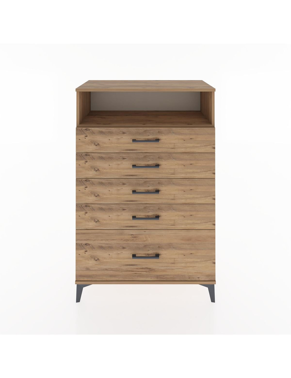 Hyperion Dolap Tek Raflı 5 Çekmeceli 88x44x134 - S51M032V9B