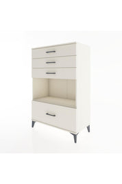 Hyperion Dolap Tek Raflı 4 Çekmeceli 88x44x134 - S51M033V1B