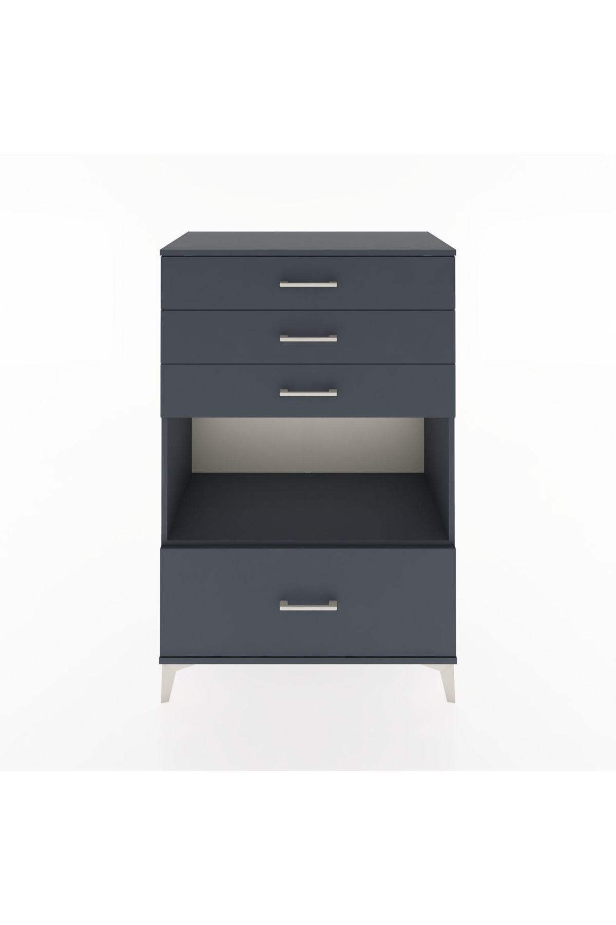 Hyperion Dolap Tek Raflı 4 Çekmeceli 88x44x134 - S51M033V5B
