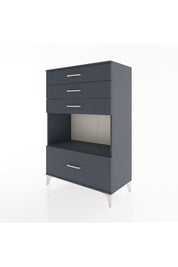Hyperion Dolap Tek Raflı 4 Çekmeceli 88x44x134 - S51M033V5B